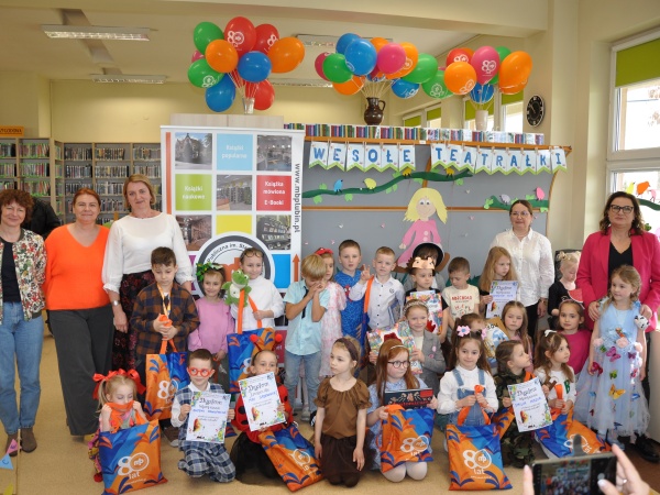 "Wesołe Teatrałki" - konkurs recytatorski dla dzieci z lubińskich przedszkoli" - 2026.03.26 - Filia nr 4