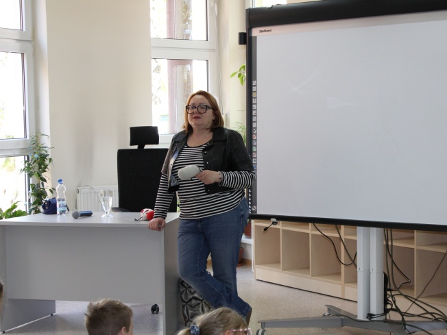 Spotkanie autorskie z Justyną Bednarek - autorką książek dla dzieci- 2025.04.23 - Biblioteka Multimedialna "Czytnik"