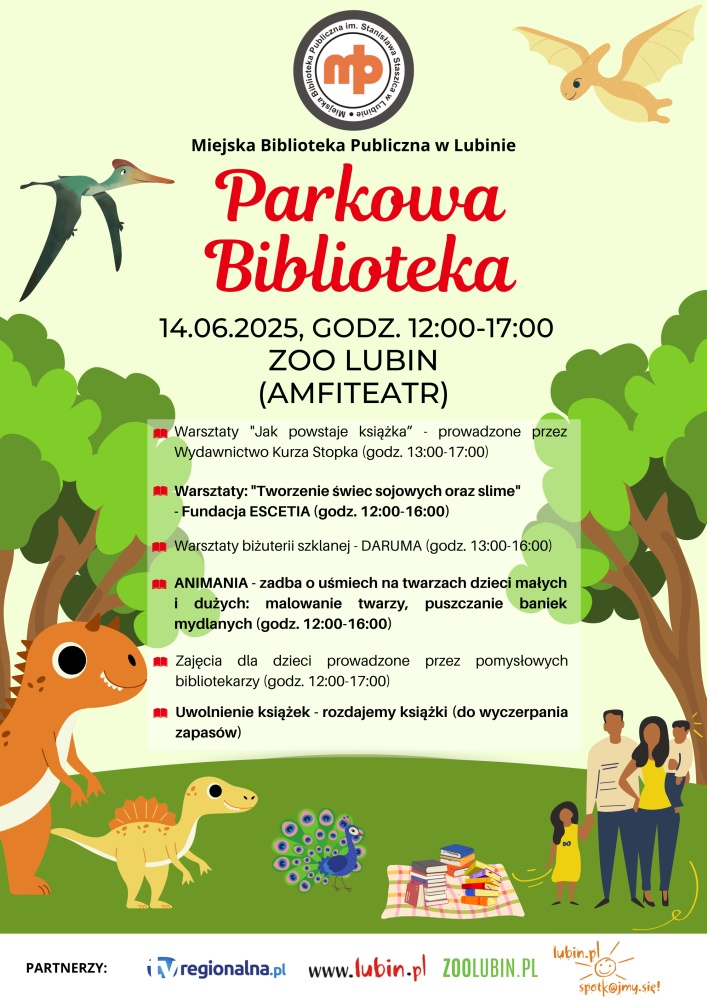 Plakat: Parkowa Biblioteka
